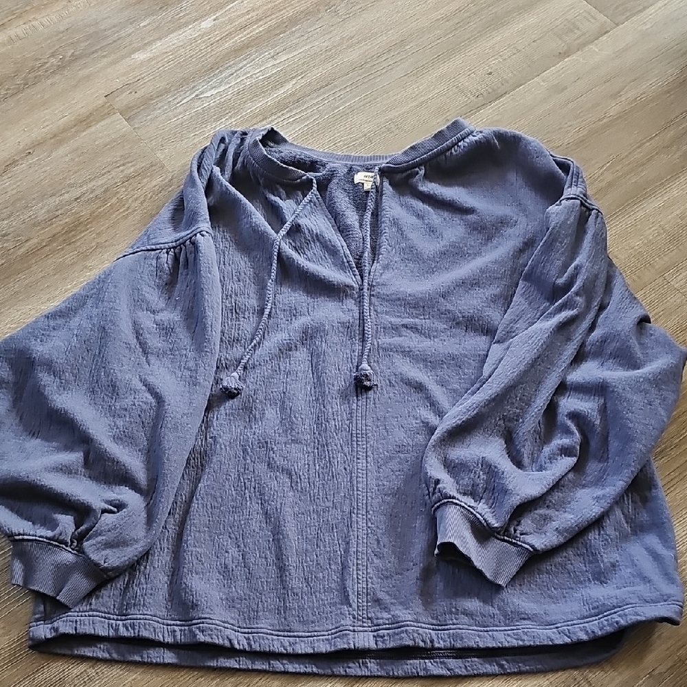Aerie Relaxed Blue Blouse